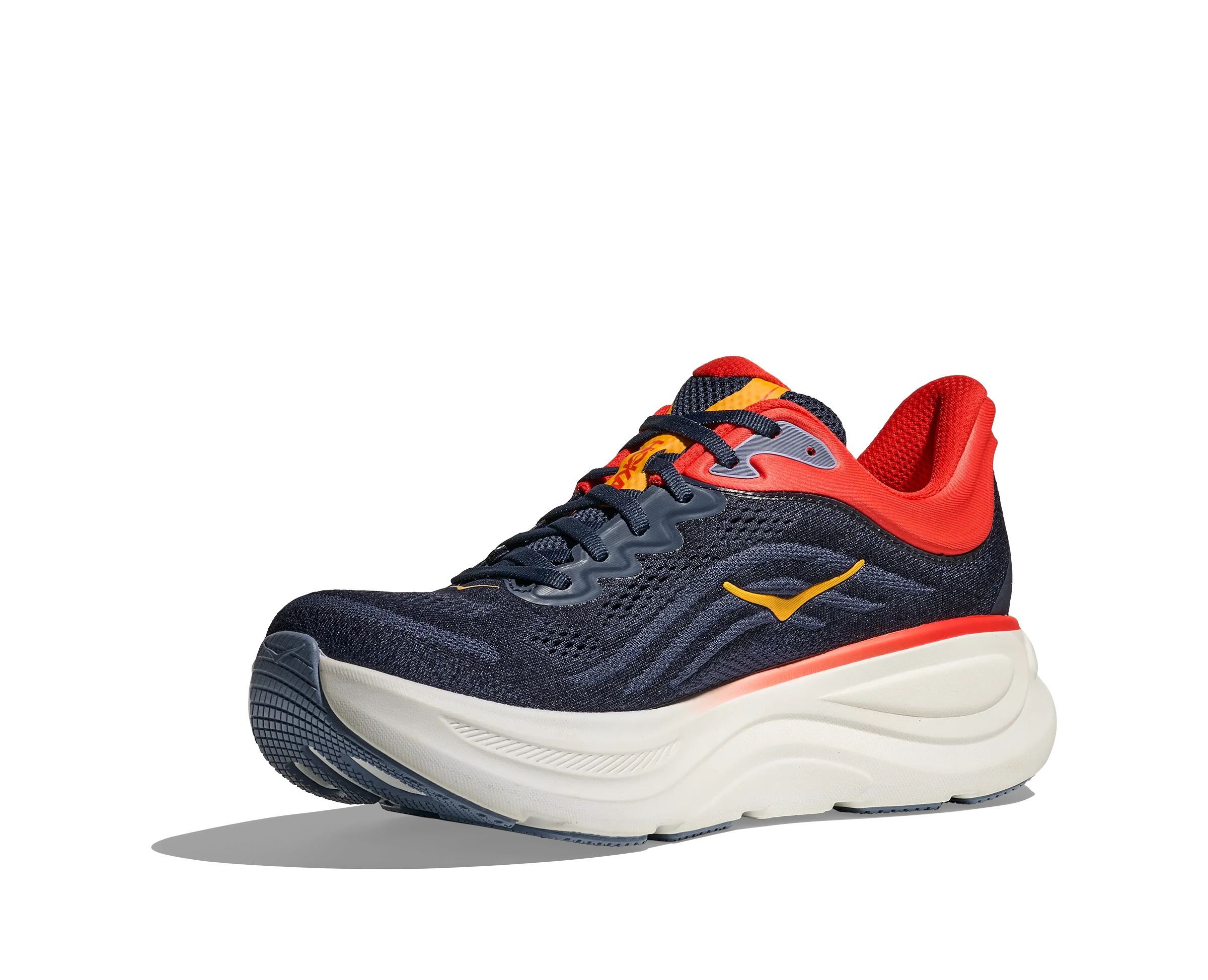 HOKA Men's Bondi 9 Ultra Cushioned Running Shoe - Varsity Navy/Nautical Blue