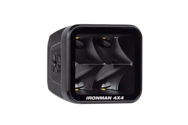 Ironman 4x4 - 20W Bright Cube SPOT Beam LED Cube Light - 70 x 64mm (Pair) - CLEAR ILED20B