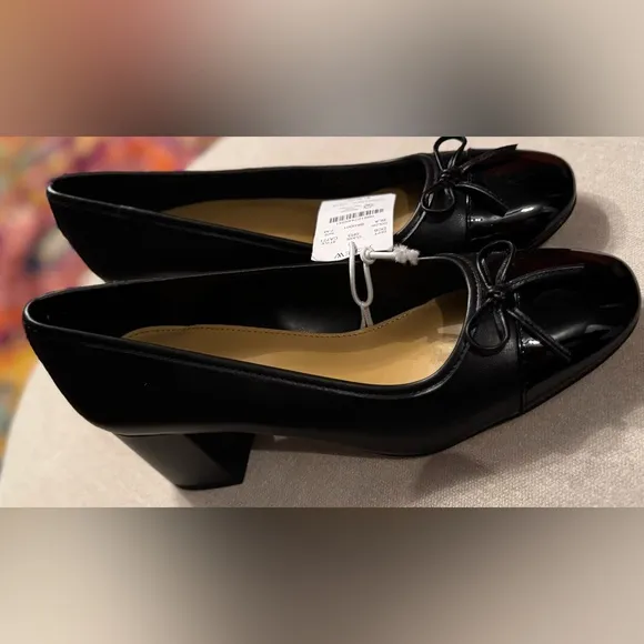 J. Crew Cap Toe Ballet Block Heels