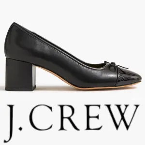 J. Crew Cap Toe Ballet Block Heels