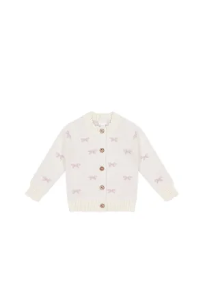 Jamie Kay | Daisy Cardigan - Ballet Bow Egret