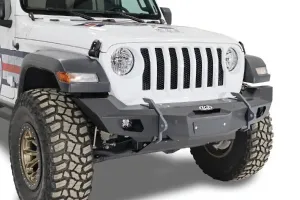 Jeep Wrangler JK/JL and Gladiator JT LOD Offroad Black Ops Full-Width Winch Front Bumper - Bare Steel