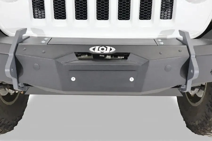 Jeep Wrangler JK/JL and Gladiator JT LOD Offroad Black Ops Full-Width Winch Front Bumper - Bare Steel