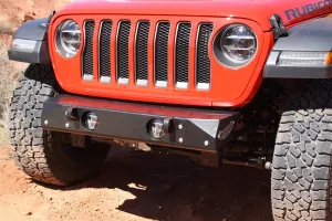 Jeep Wrangler JL & Gladiator JT Rock Hard 4x4 Aluminum Freedom Series Grille-Width Stubby Front Bumper