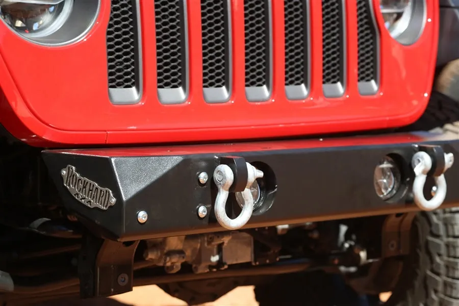 Jeep Wrangler JL & Gladiator JT Rock Hard 4x4 Aluminum Freedom Series Grille-Width Stubby Front Bumper