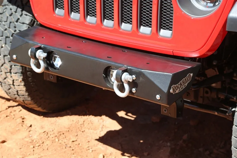 Jeep Wrangler JL & Gladiator JT Rock Hard 4x4 Aluminum Freedom Series Grille-Width Stubby Front Bumper