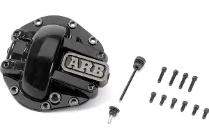 Jeep Wrangler JL Rubicon & Gladiator JT ARB Rear M220 Diff Cover, Black | 0750012B