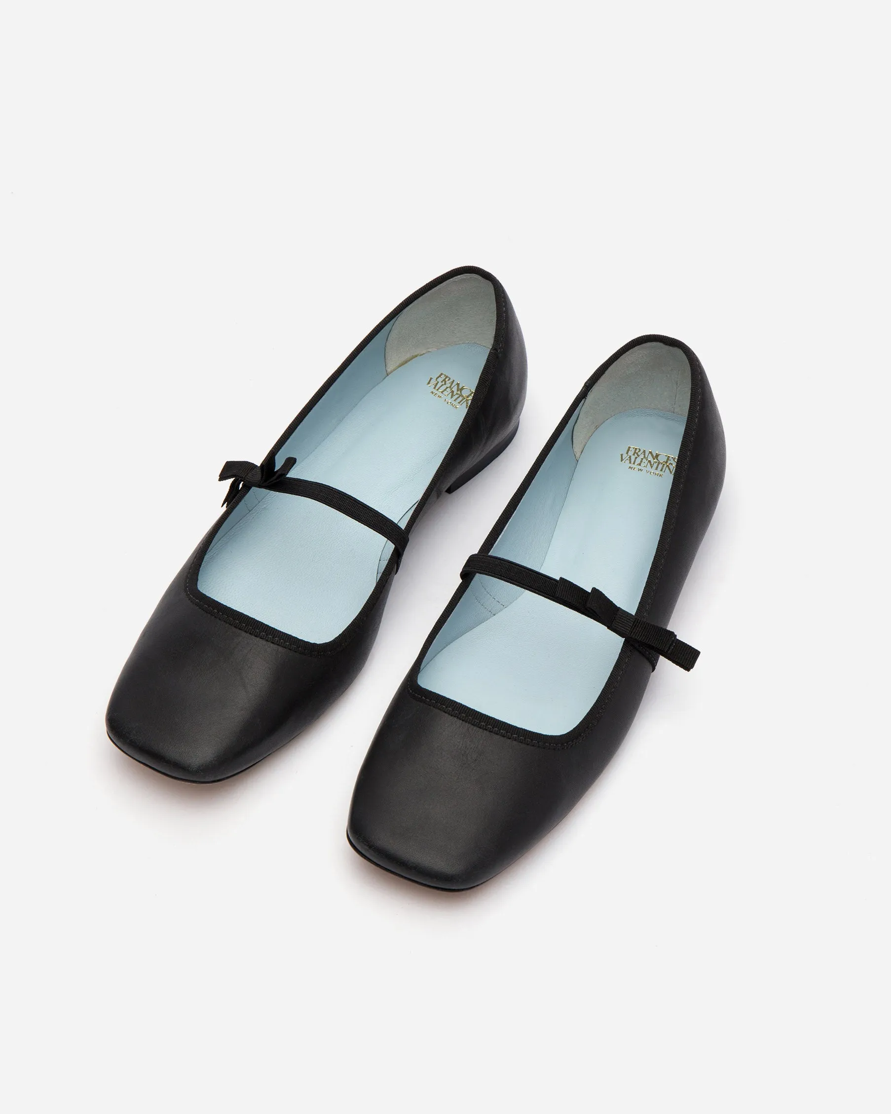 Jude Mary Jane Flat - Leather Black