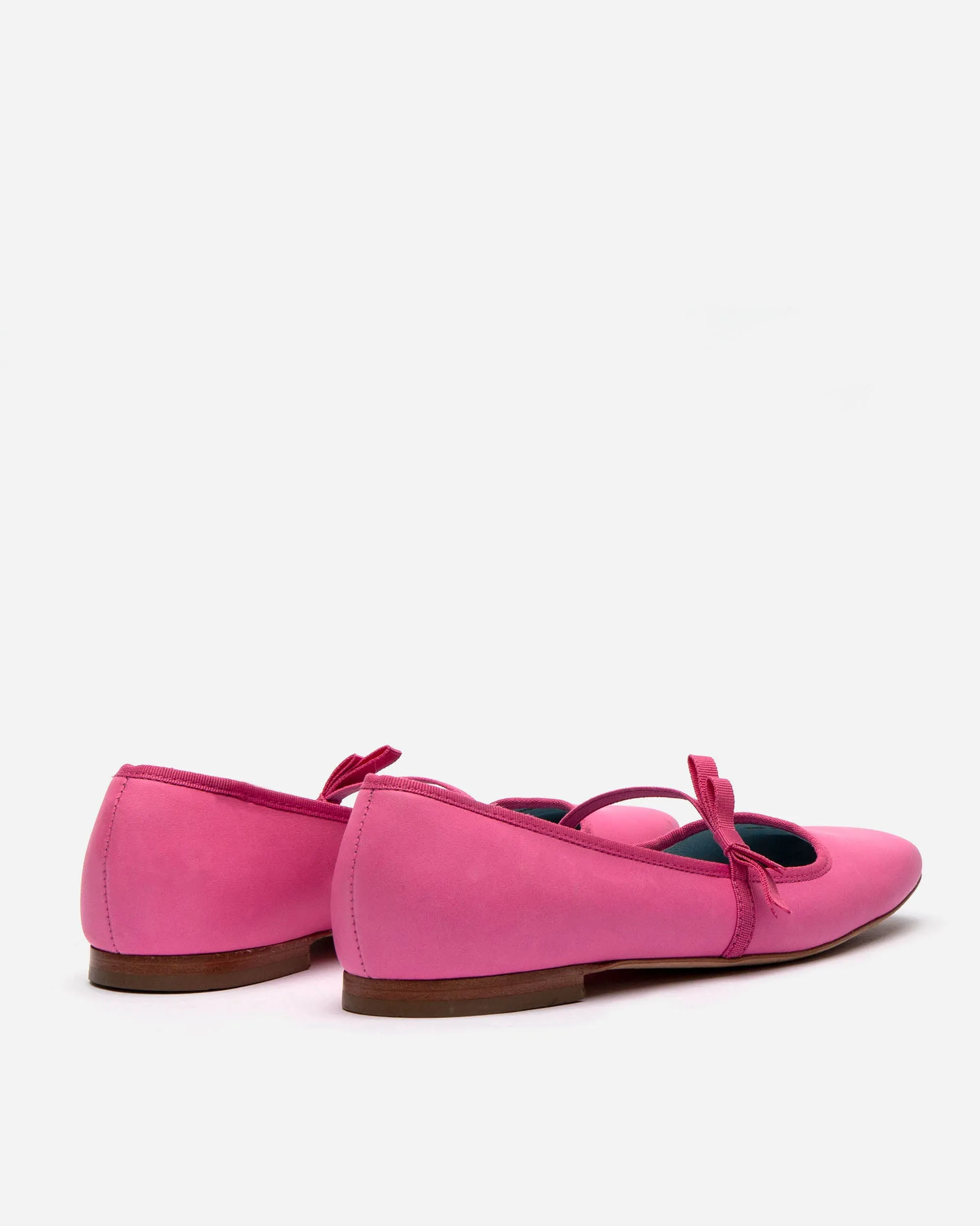Jude Mary Jane Flat - Leather Pink