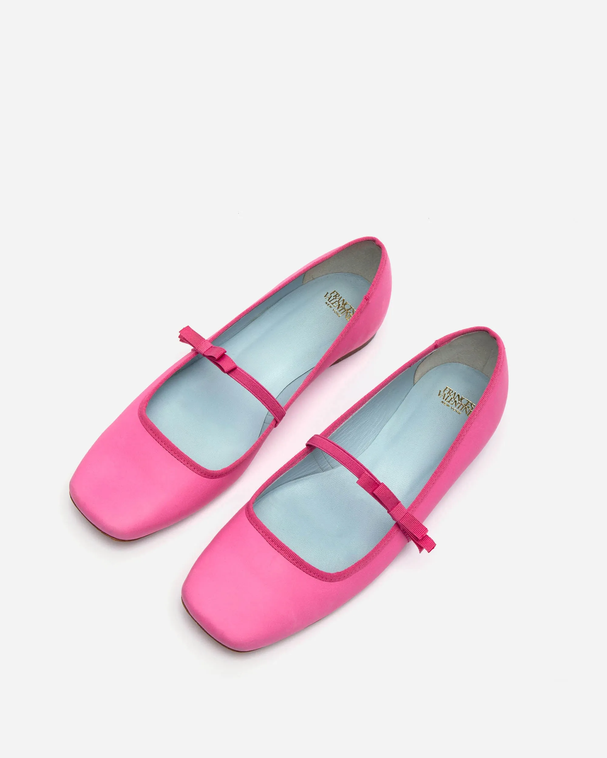 Jude Mary Jane Flat - Leather Pink
