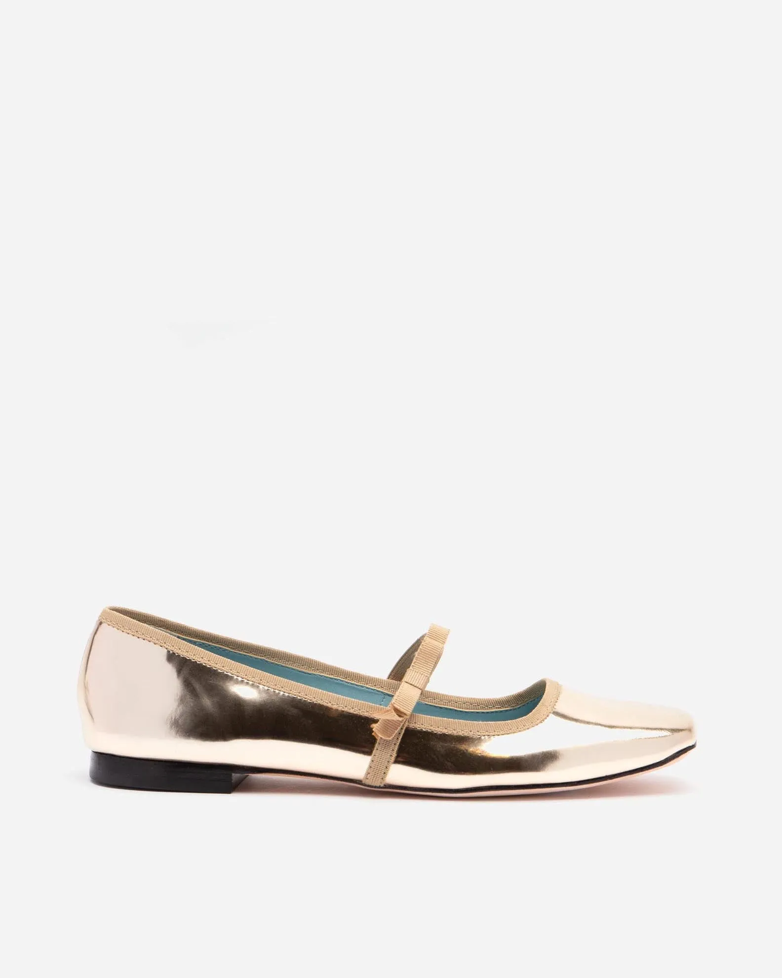 Jude Mary Jane Flat - Leather Platino