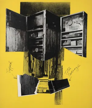 LOUISE NEVELSON "JUMBO" WORKING COLLAGE, 1966