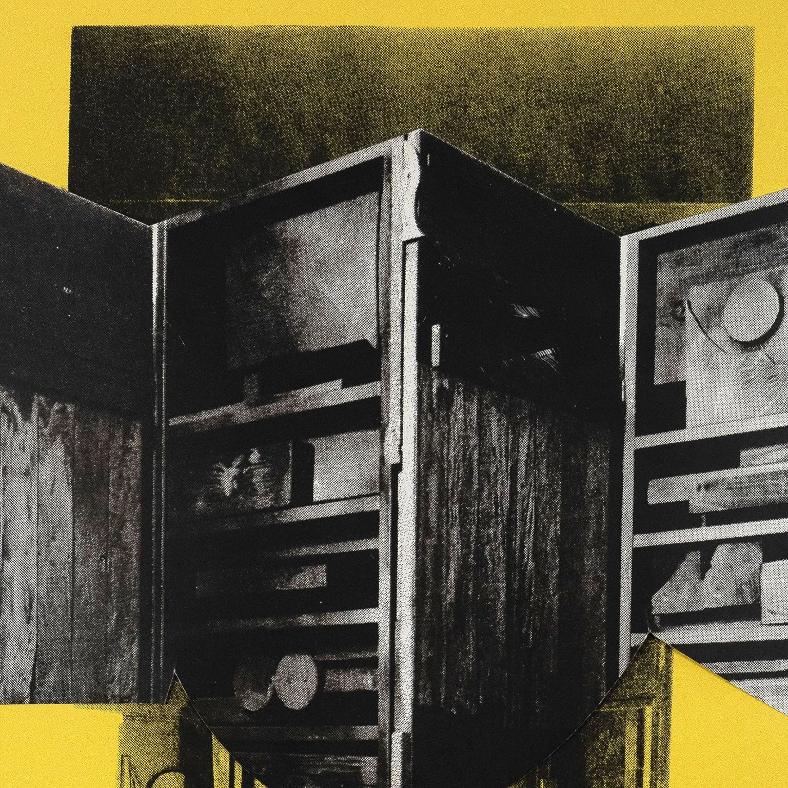 LOUISE NEVELSON "JUMBO" WORKING COLLAGE, 1966