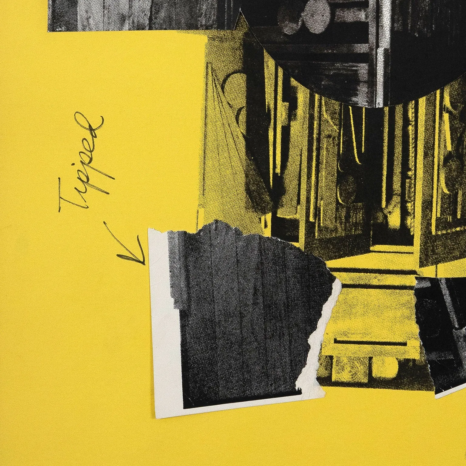 LOUISE NEVELSON "JUMBO" WORKING COLLAGE, 1966