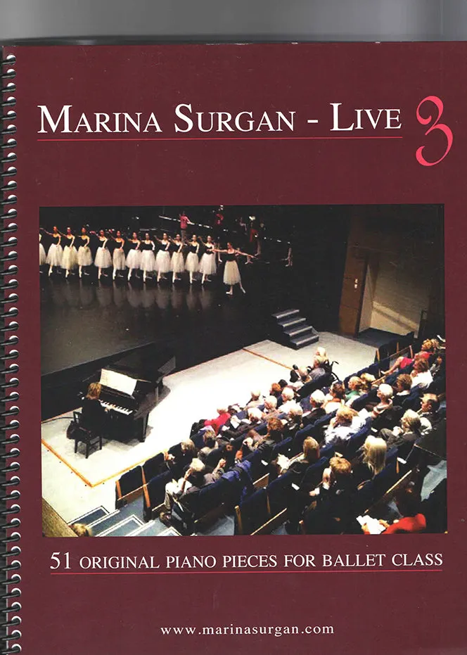 Marina Surgan Live 3: Ballet Class Music for All Levels Sheet Music