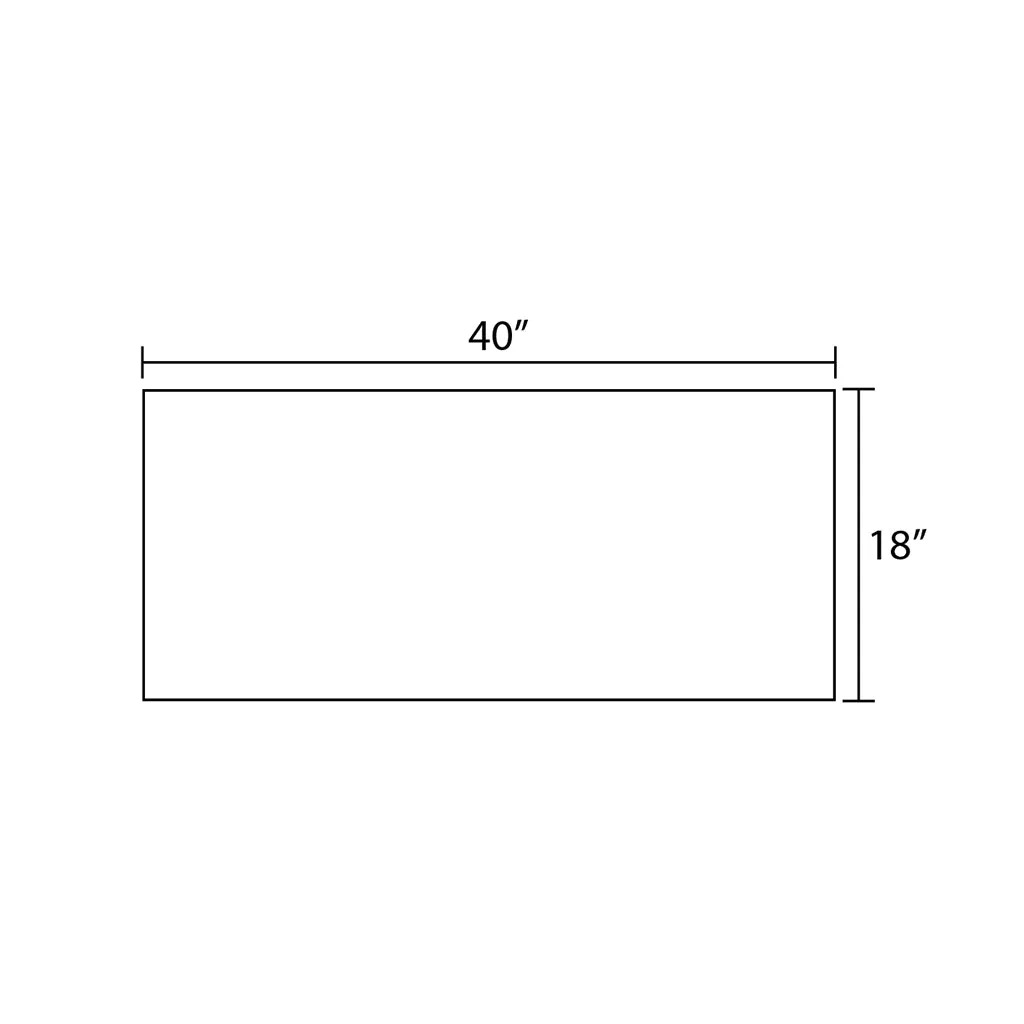 Mio 2 Drawers   2 Open Shelf Bathroom Vanity with Mineral Countertop - Wall Mount - 40" Particle Board Laminated/Grey Elm/Sand