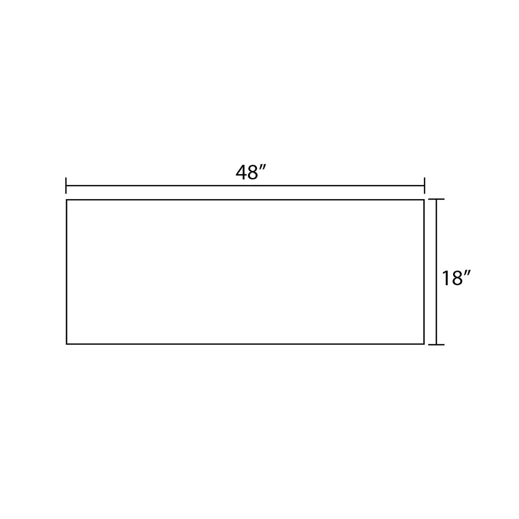 Mio 2 Drawers   2 Open Shelf Bathroom Vanity with Mineral Countertop - Wall Mount - 48" Mdf/Matte White/Matte Black