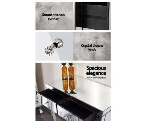 Mirrored Furniture Dressing Console Hallway Hall Table Sidebaord Drawers