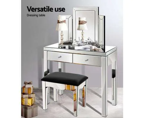 Mirrored Furniture Dressing Table Dresser Chest of Drawers Mirror Stool