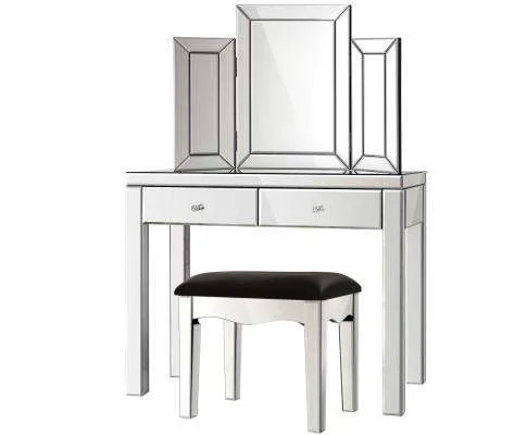 Mirrored Furniture Dressing Table Dresser Chest of Drawers Mirror Stool