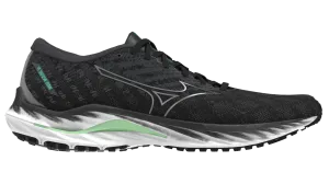 Mizuno Men's Wave Inspire 19 ( 2E ) - Black/Metallic Gray/Biscay Green
