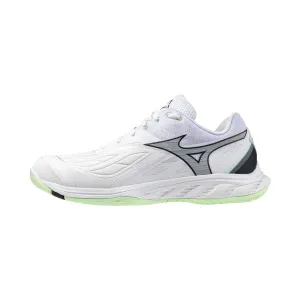 Mizuno Wave Fang 2 2025 Unisex Badminton Shoes (White/Salute/Neo Mint)