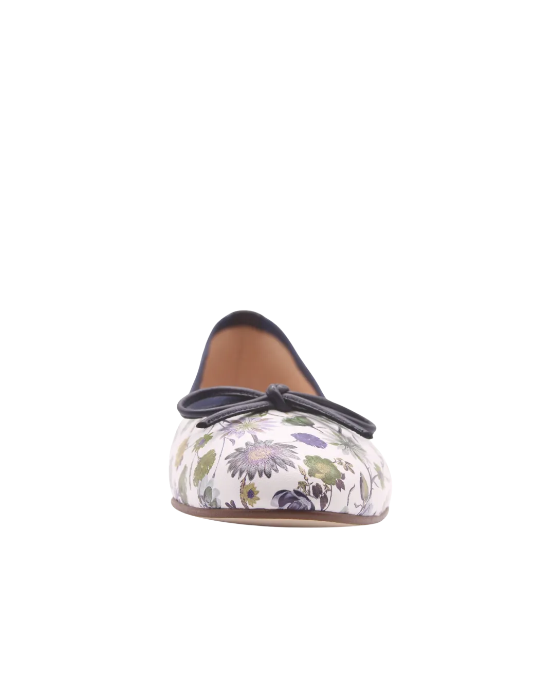 Naomi - Navy Floral Leather