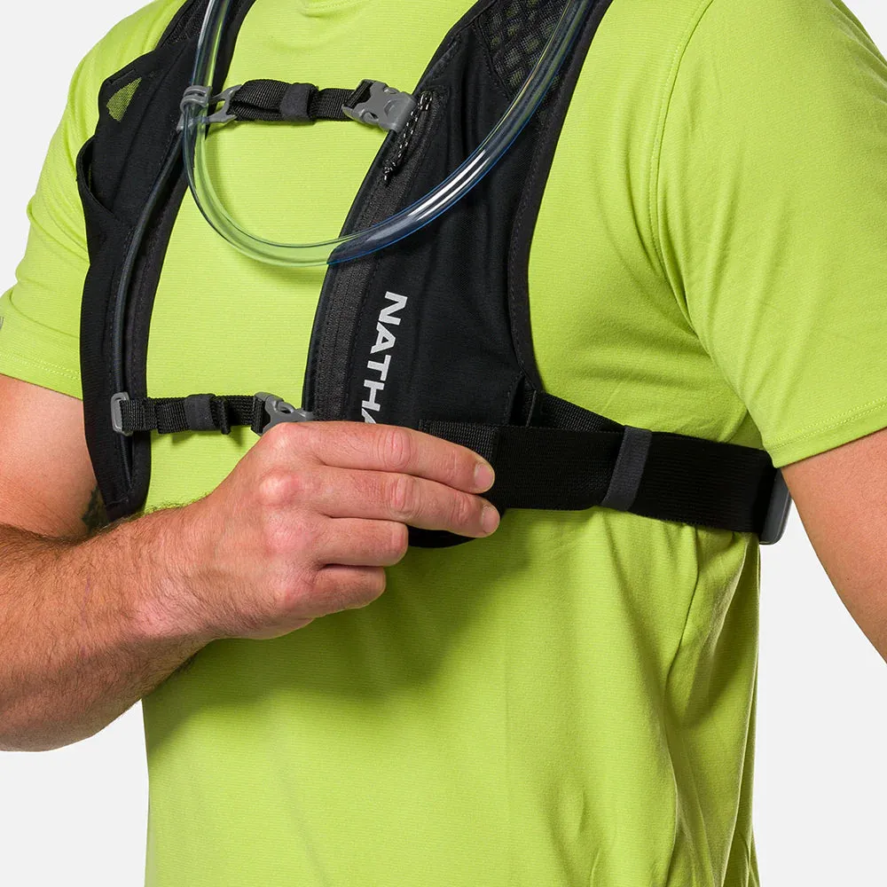 Nathan | QuickStart 3.0 4L Hydration Vest | Unisex | Black/Reflective Silver