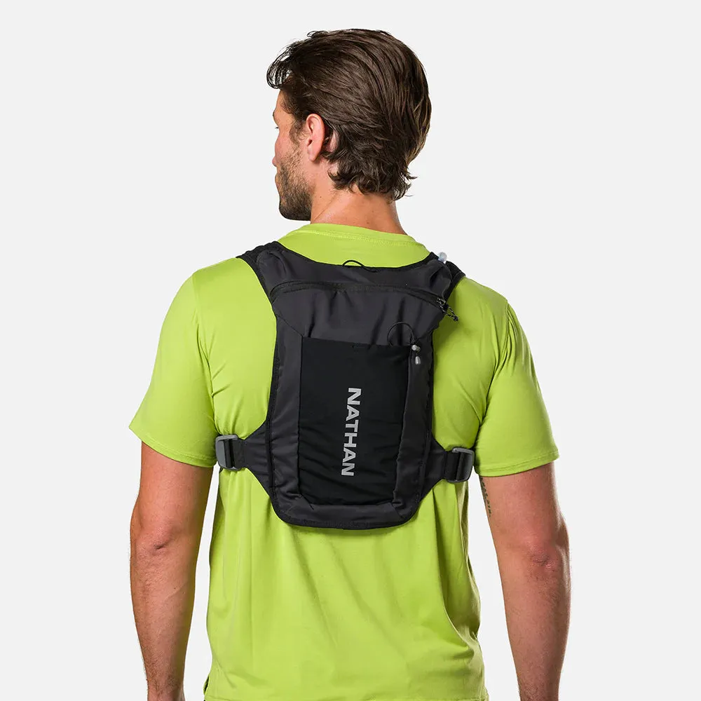 Nathan | QuickStart 3.0 4L Hydration Vest | Unisex | Black/Reflective Silver