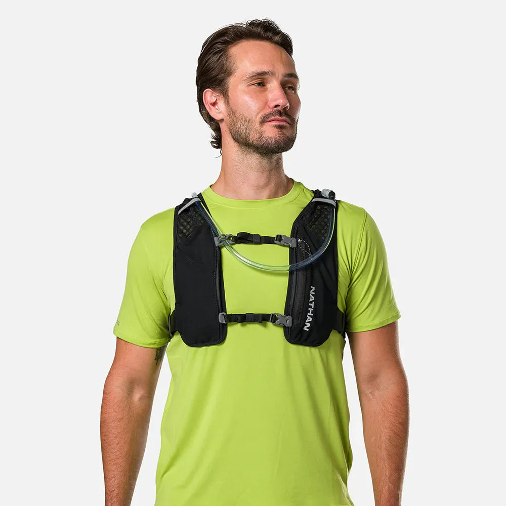 Nathan | QuickStart 3.0 4L Hydration Vest | Unisex | Black/Reflective Silver