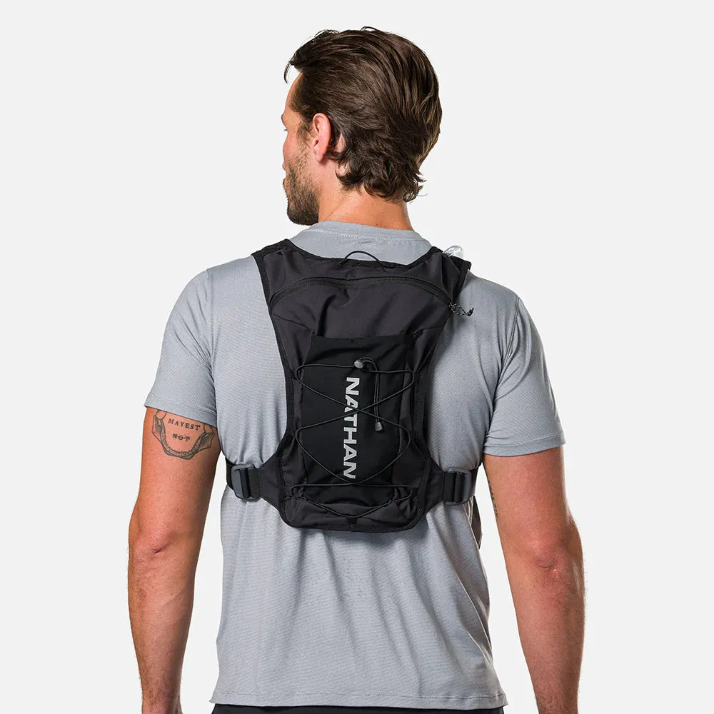 Nathan | QuickStart 3.0 6L Hydration Vest | Unisex | Black/Reflective Silver