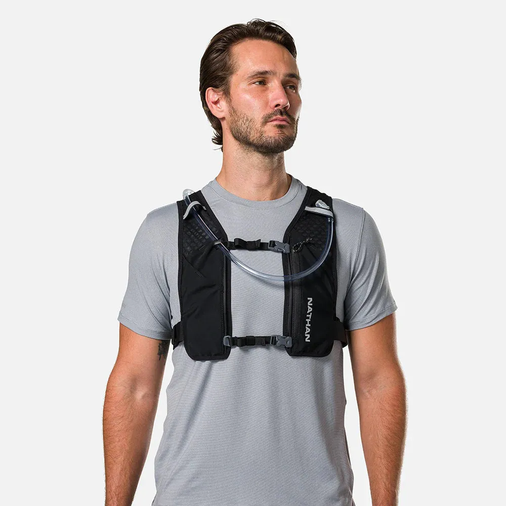 Nathan | QuickStart 3.0 6L Hydration Vest | Unisex | Black/Reflective Silver