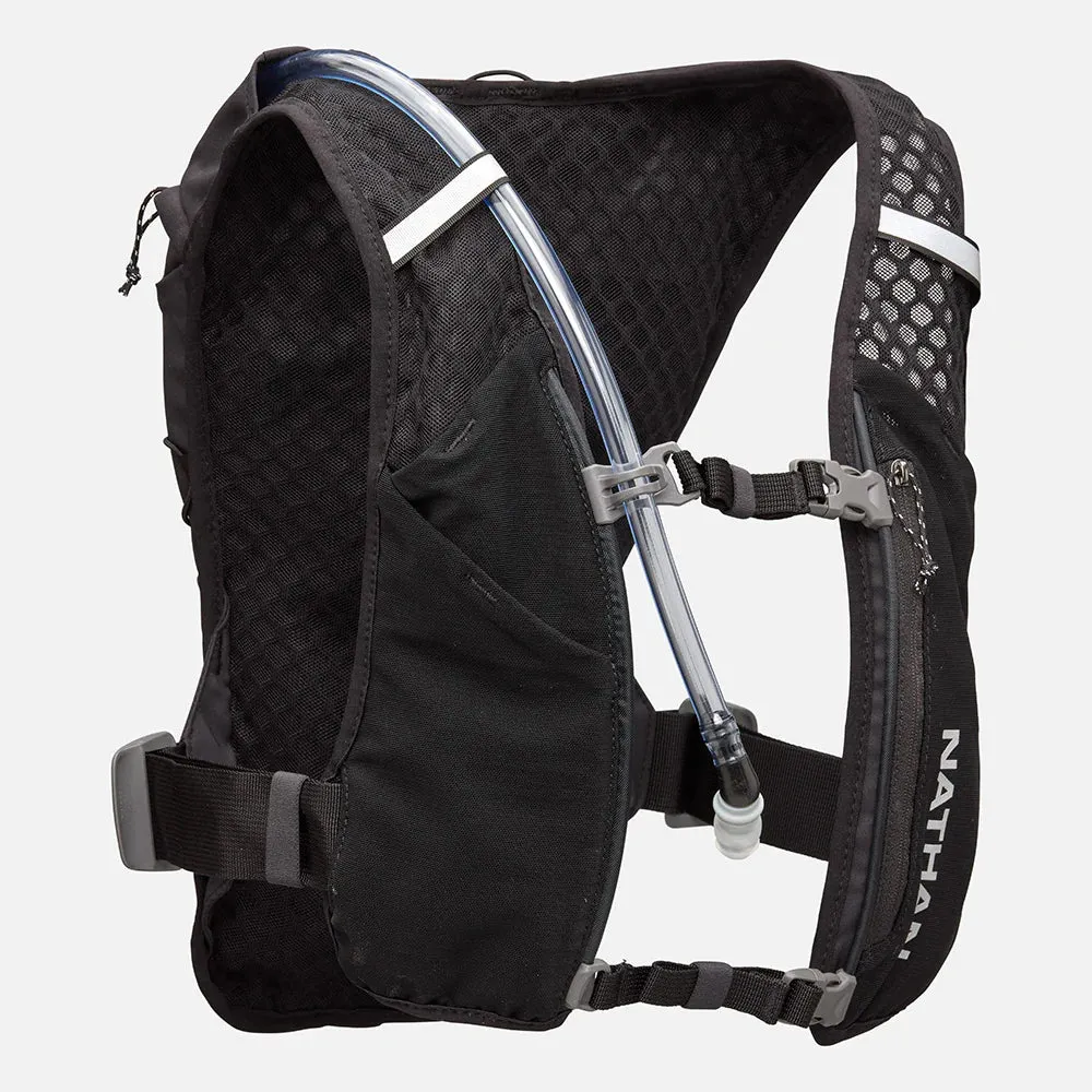 Nathan | QuickStart 3.0 6L Hydration Vest | Unisex | Black/Reflective Silver