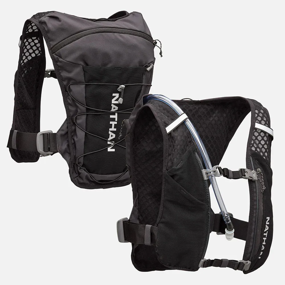 Nathan | QuickStart 3.0 6L Hydration Vest | Unisex | Black/Reflective Silver
