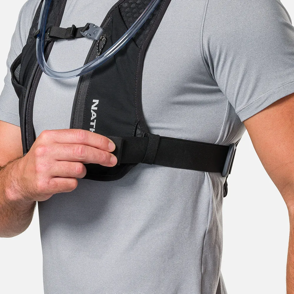 Nathan | QuickStart 3.0 6L Hydration Vest | Unisex | Black/Reflective Silver