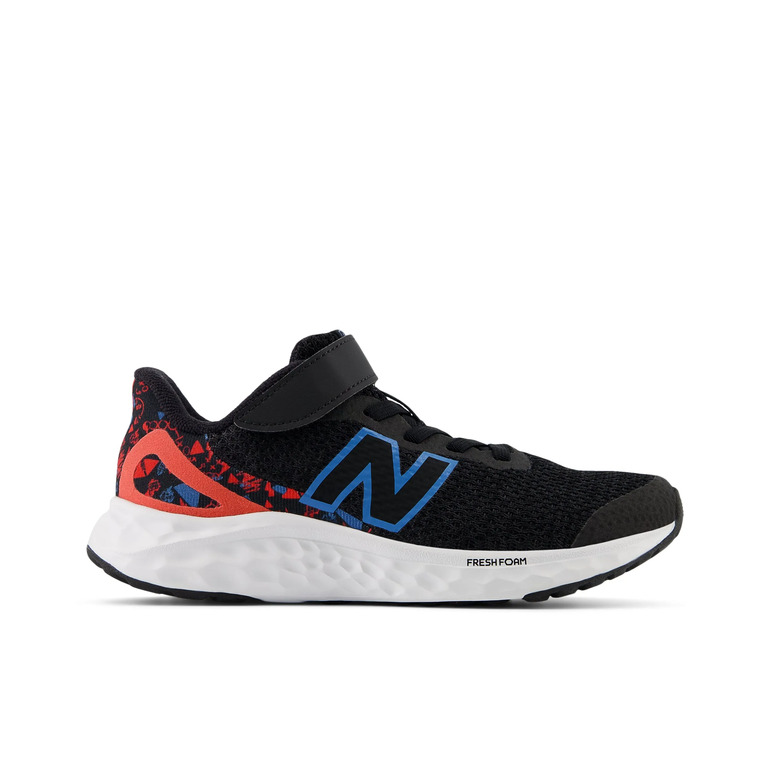 NEW BALANCE ARISHI V4 VELCRO YOUTH - BLACK AZURE RED