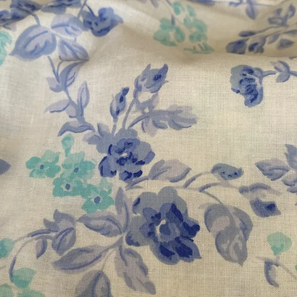 NEW Eileen West Cotton Floral Ballet Long Sleeve Nightgown With Pockets