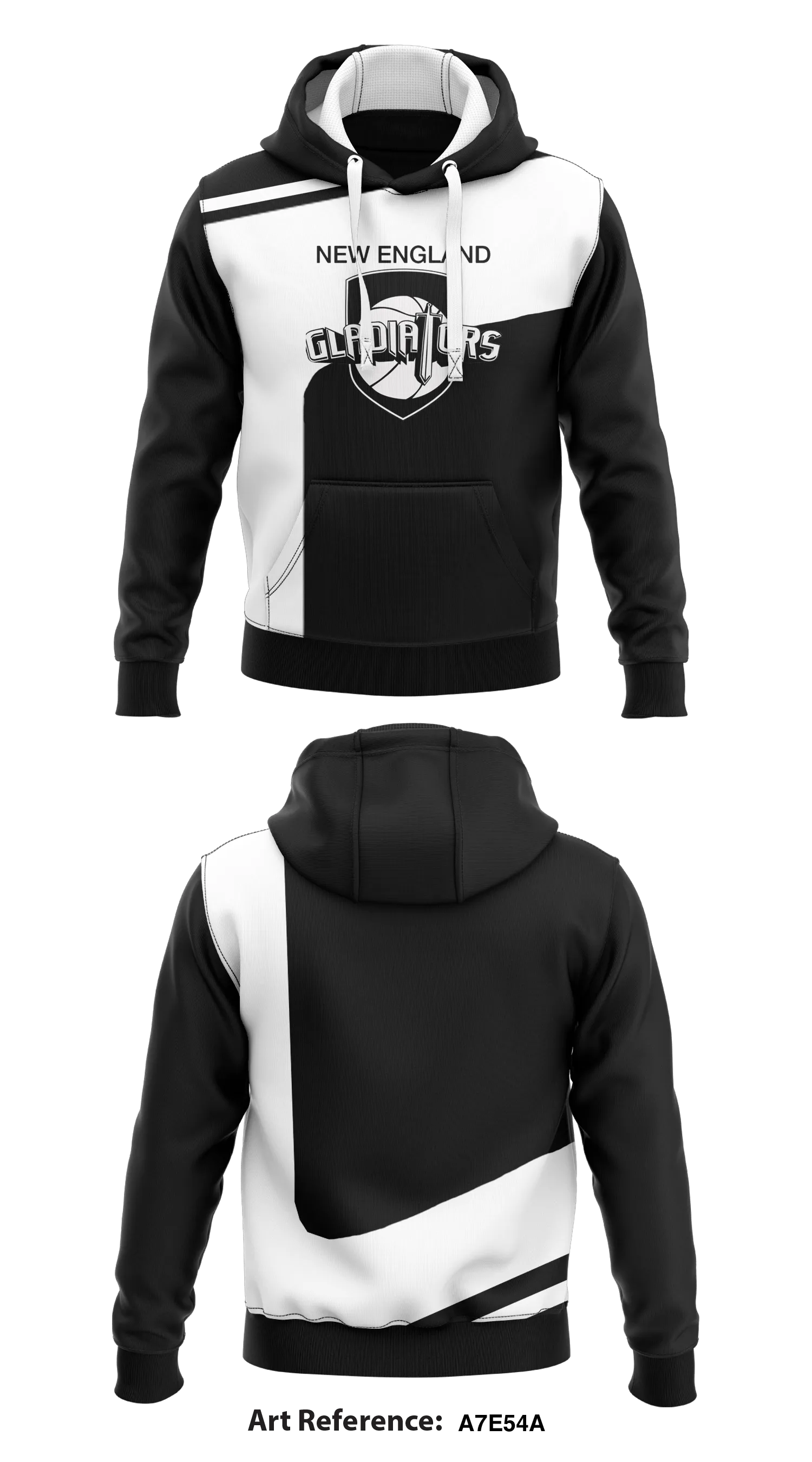 New England Gladiators  Core Men's Hooded Performance Sweatshirt - a7e54A