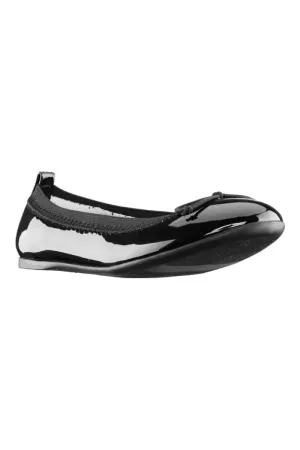 Nina Kids Esther Ballet Flat in Black Patent