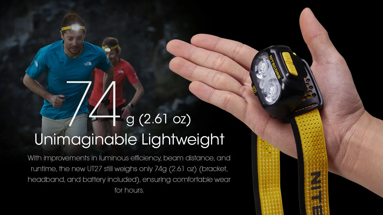 Nitecore UT27 800 Lumen Running Headlamp with NB10000 Gen3 Power Bank Bundle