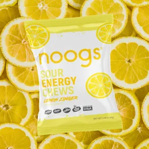 noogs | Sour Energy Chews | Lemon Zinger | 1.9 oz