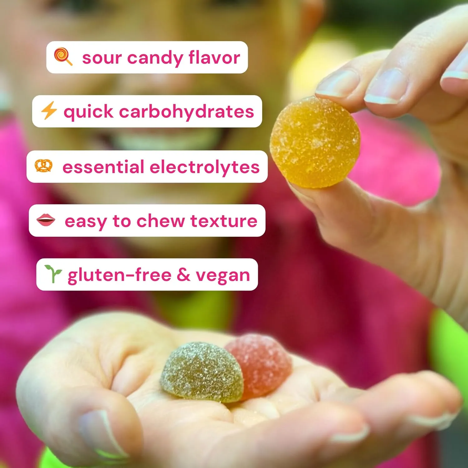 noogs | Sour Energy Chews | Lemon Zinger | 1.9 oz