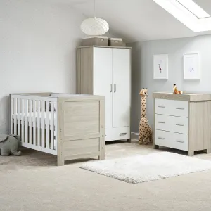 Obaby Nika 3 Piece Room Set - Grey Wash with White