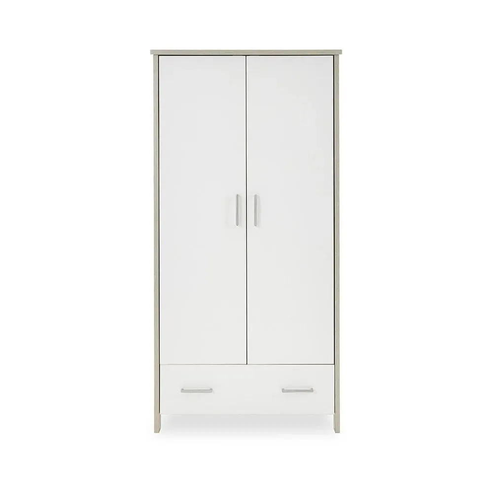 OBaby Nika Mini 3 Piece Room Set - Grey Wash & White