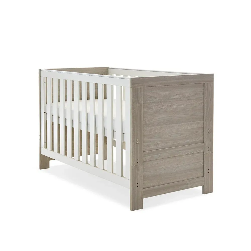 OBaby Nika Mini 3 Piece Room Set - Grey Wash & White
