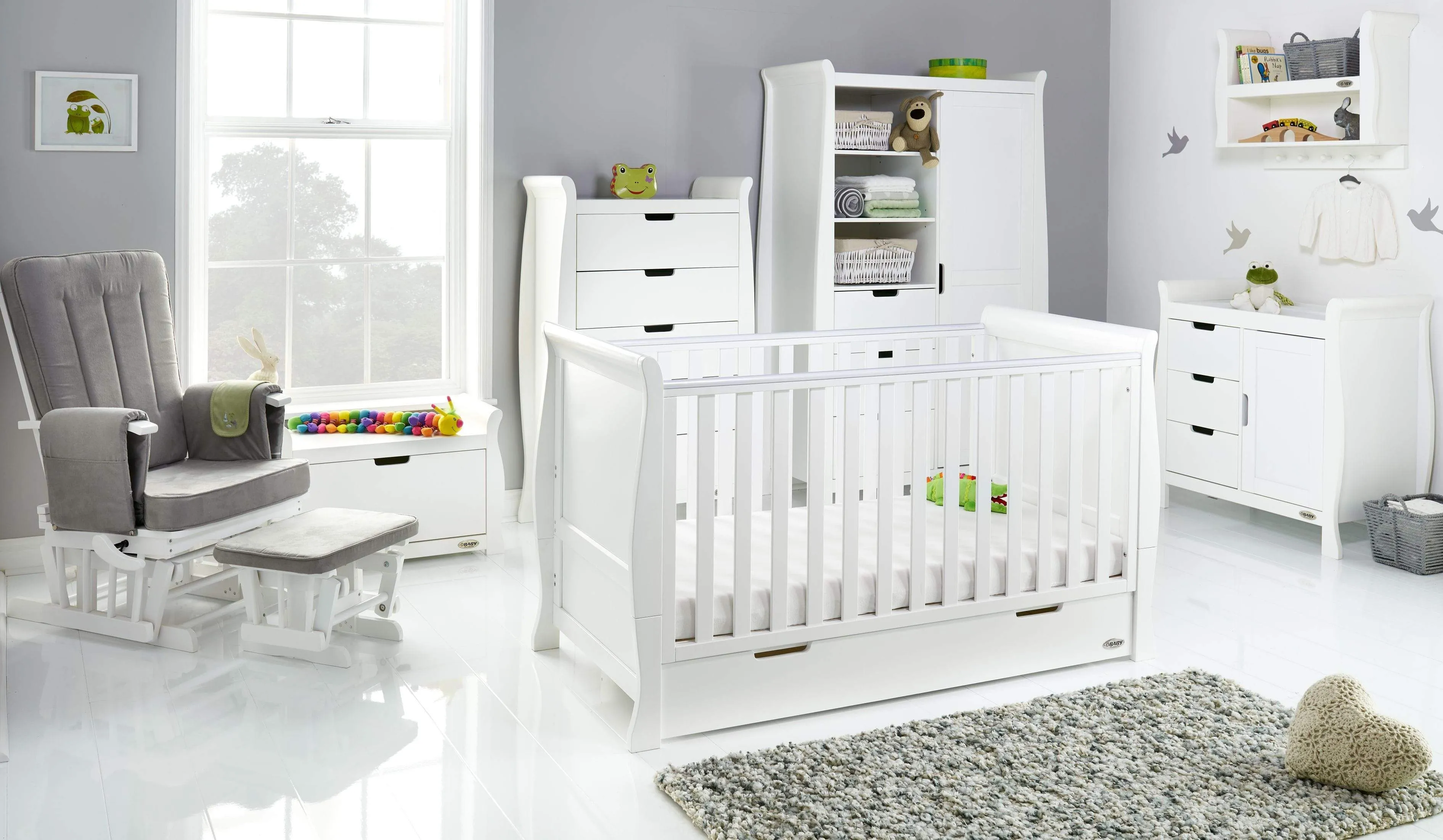 Obaby Stamford Classic 7 Piece Room Set White