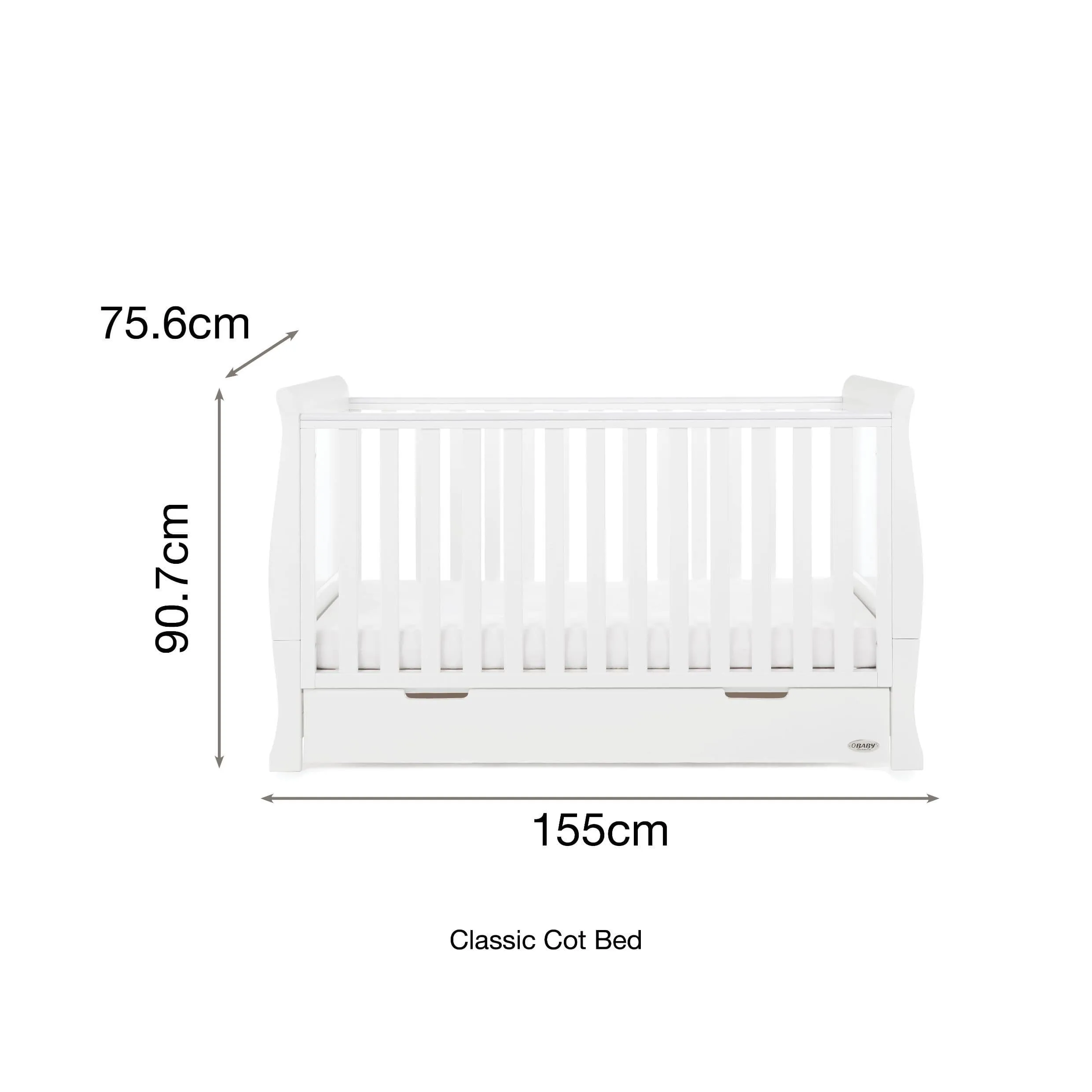 Obaby Stamford Classic 7 Piece Room Set White