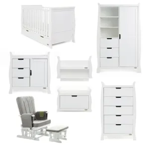 Obaby Stamford Classic 7 Piece Room Set White