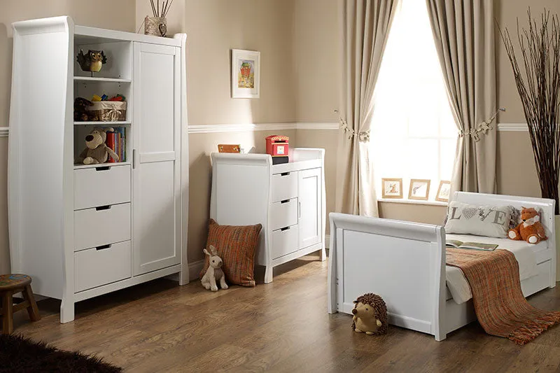 Obaby Stamford Classic Sleigh 4 Piece Room Set - White