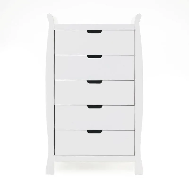 Obaby Stamford Sleigh Tall Chest of Drawers - Direct Delivery